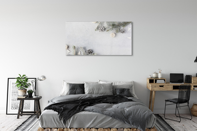 Quadro de vidro Galhos de pinha