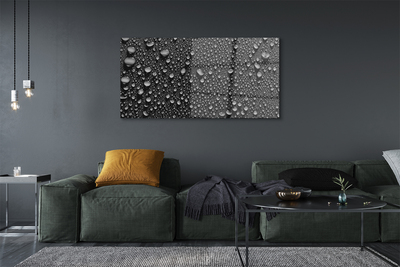 Quadro de vidro Macro gotas de água