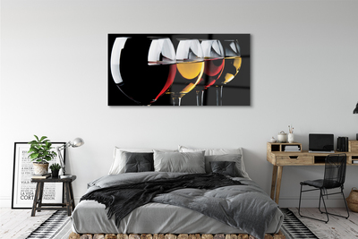 Pintura em vidro Óculos fundo preto