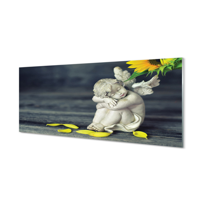 Quadro de vidro Anjo Adormecido Girassol