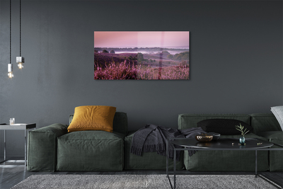 Pintura em vidro Campo de urze