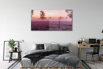 Pintura em vidro Campo de urze