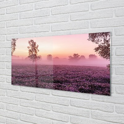 Pintura em vidro Campo de urze