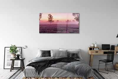 Pintura em vidro Campo de urze