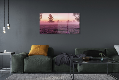 Pintura em vidro Campo de urze