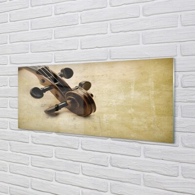 Pintura em vidro Partitura para violão