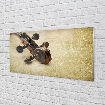 Pintura em vidro Partitura para violão