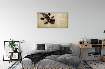 Pintura em vidro Partitura para violão