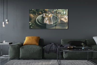 Pintura em vidro Prato, talheres, enfeites, presentes