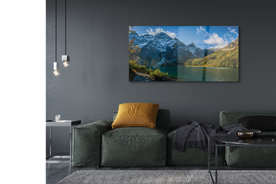 Pintura em vidro Lago de montanha