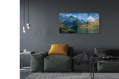 Pintura em vidro Lago de montanha