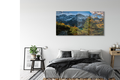 Quadro de vidro Lago de montanha