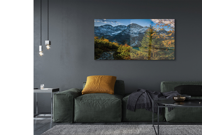 Quadro de vidro Lago de montanha