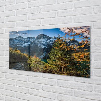 Quadro de vidro Lago de montanha