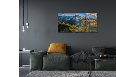 Quadro de vidro Lago de montanha