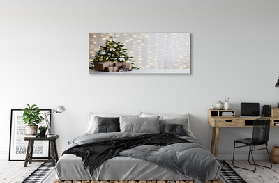 Quadro de vidro Árvores de Natal, presentes, decorações