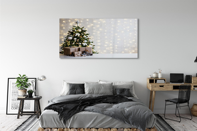 Quadro de vidro Árvores de Natal, presentes, decorações