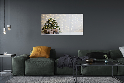 Quadro de vidro Árvores de Natal, presentes, decorações