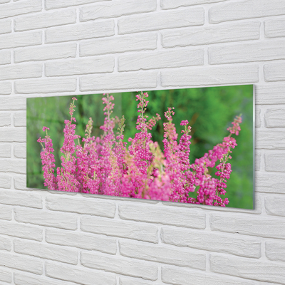 Pintura em vidro Flores de urze