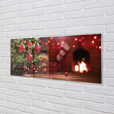 Pintura em vidro Presentes de enfeites de árvore de Natal