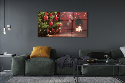 Pintura em vidro Presentes de enfeites de árvore de Natal