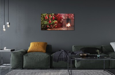 Pintura em vidro Presentes de enfeites de árvore de Natal