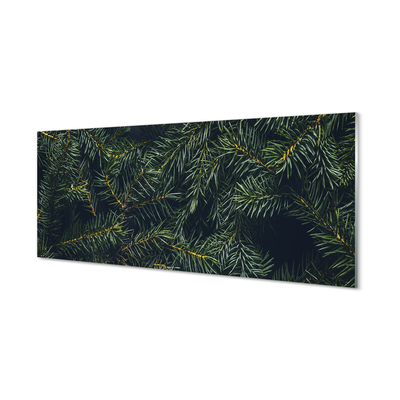 Quadro de vidro galhos de árvores de natal