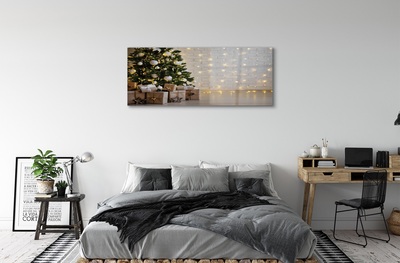 Quadro de vidro Árvores de Natal, presentes, decorações