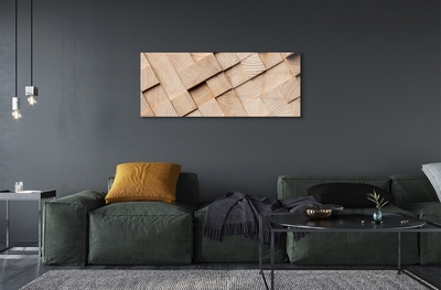 Quadro de vidro Composição dos grãos da madeira