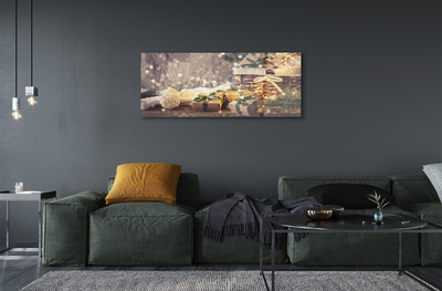 Pintura em vidro Presentes galhos enfeites