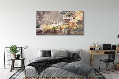 Pintura em vidro Presentes galhos enfeites