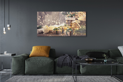 Pintura em vidro Presentes galhos enfeites