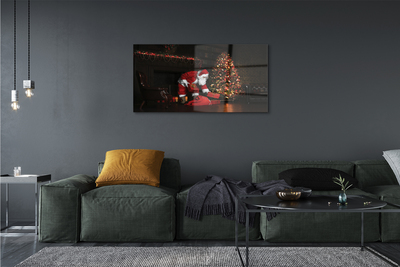 Pintura em vidro Árvores de Natal presentes decorações Papai Noel