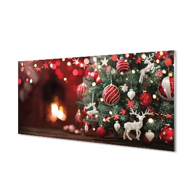 Pintura em vidro enfeites de árvore de natal