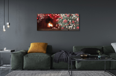 Pintura em vidro enfeites de árvore de natal