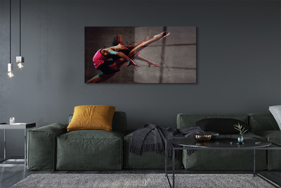 Quadro de vidro Mulher fazendo espacate