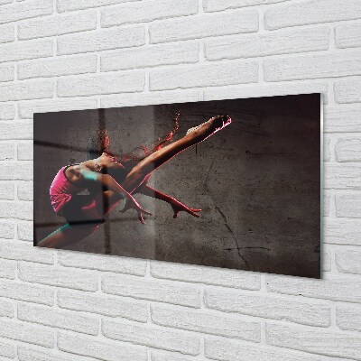 Quadro de vidro Mulher fazendo espacate