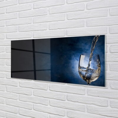 Quadro de vidro Um copo de vinho branco