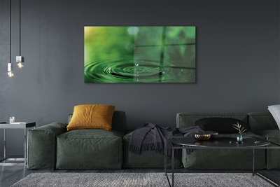 Quadro de vidro Macro gota d'água