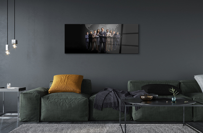 Pintura em vidro Mapa de Pessoas