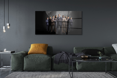 Pintura em vidro Mapa de Pessoas