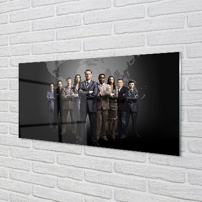 Pintura em vidro Mapa de Pessoas