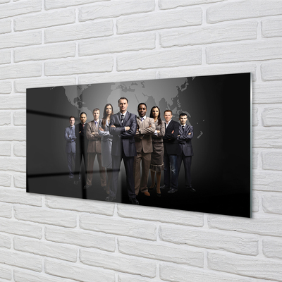 Pintura em vidro Mapa de Pessoas