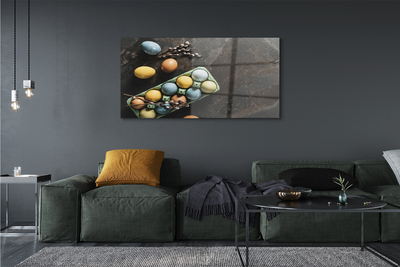 Pintura em vidro Ovos amentilhos