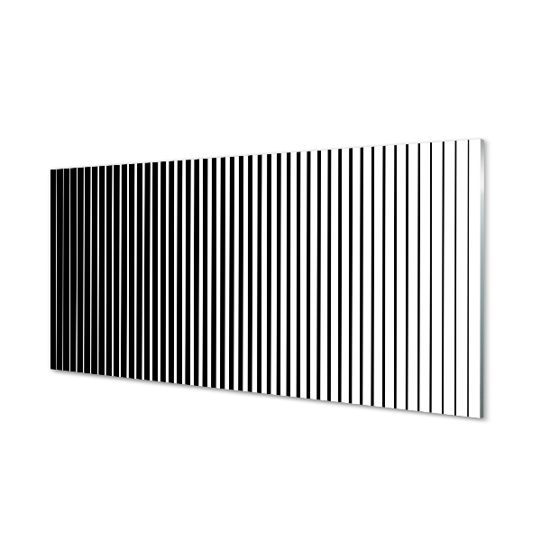 Quadro de vidro Transição de listras de zebra