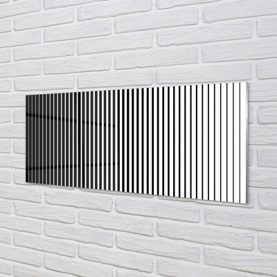 Quadro de vidro Transição de listras de zebra