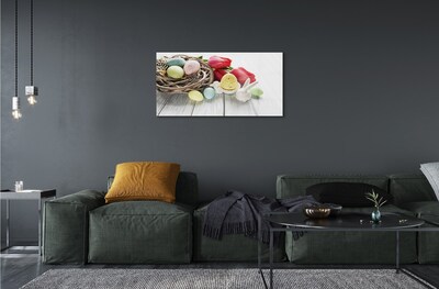 Pintura em vidro Ovos de tulipa