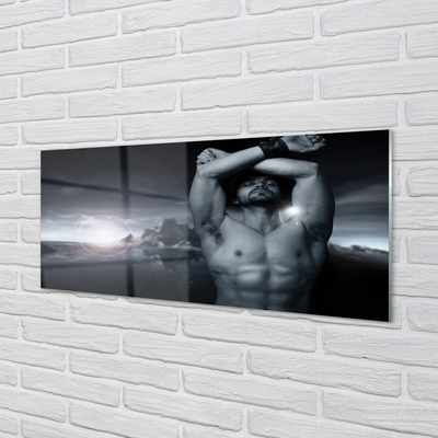 Quadro de vidro Homem da Montanha