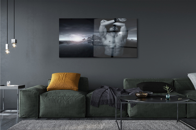 Quadro de vidro Homem da Montanha