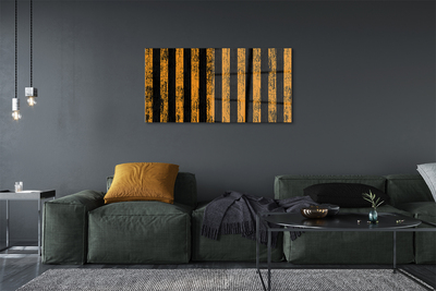 Pintura em vidro Listras amarelas irregulares